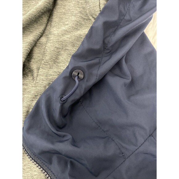 Uniqlo Hooded Parka Size M Navy Blue Women Full Zip Long Sleeve Water Repellent - Picture 9 of 13